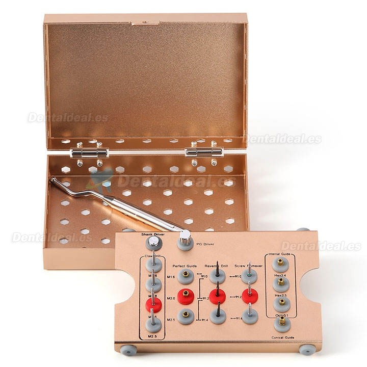 Kit de Extracci&oacute;n de Tornillos Da&ntilde;ados para Implantes Dentales Extractor de Tornillos Rotos